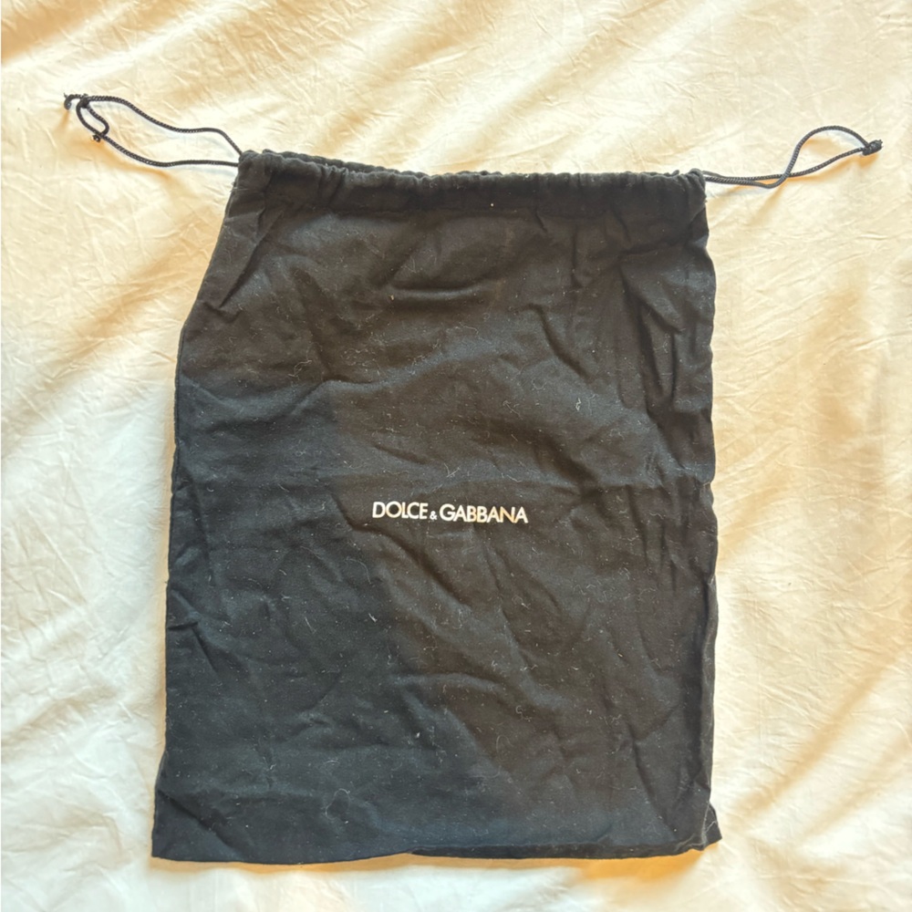 Dolce & Gabbana Black Dust Bag with Drawstring